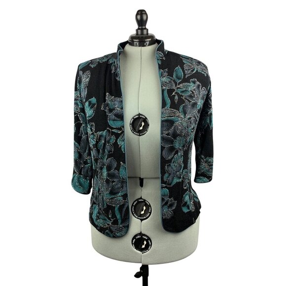 Alex Evenings 2-Piece Womens Floral Print Jacket & Tank Set 1X - Picture 5 of 9